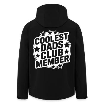 Super Papa Club - Veste softshell homme en polyester recyclé Stanley/Stella - noir - Dos - AI Model Male 185 light (185cm)