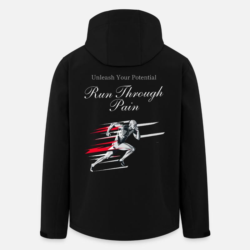 Running Jogging Motivation Sprint Runner Design - Recycelte Männer Softshell-Jacke von Stanley/Stella - Schwarz