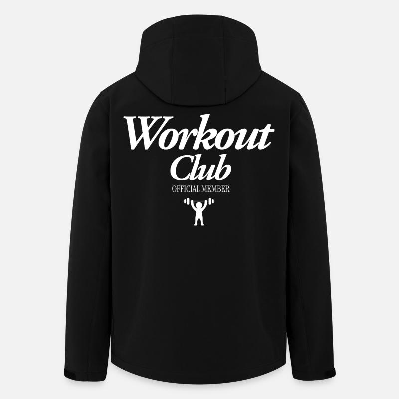 Workout Club - Men’s Recycled Softshell Jacket by Stanley/Stella - black