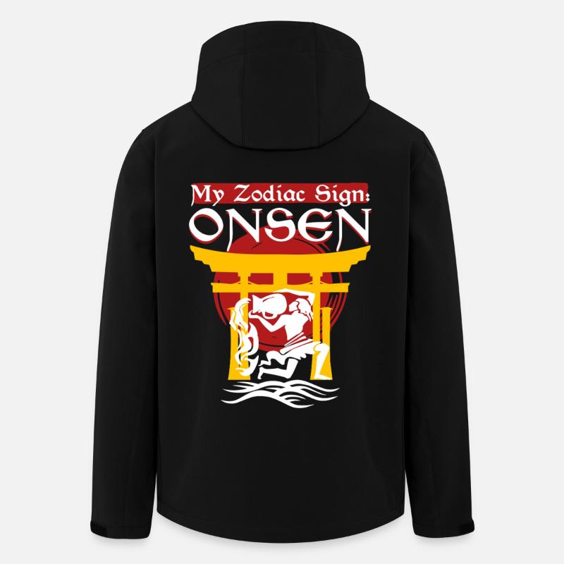 Onsen Hot Spring Bath - Men’s Recycled Softshell Jacket by Stanley/Stella - black