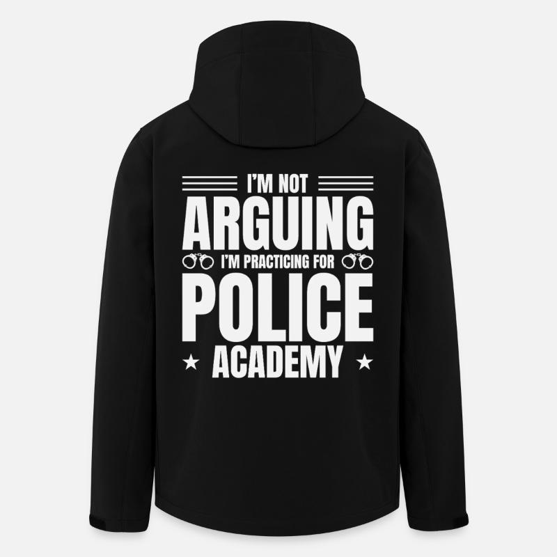 Polizeiakademie Überlebende Abschlusspartei Polizei - Recycelte Männer Softshell-Jacke von Stanley/Stella - Schwarz