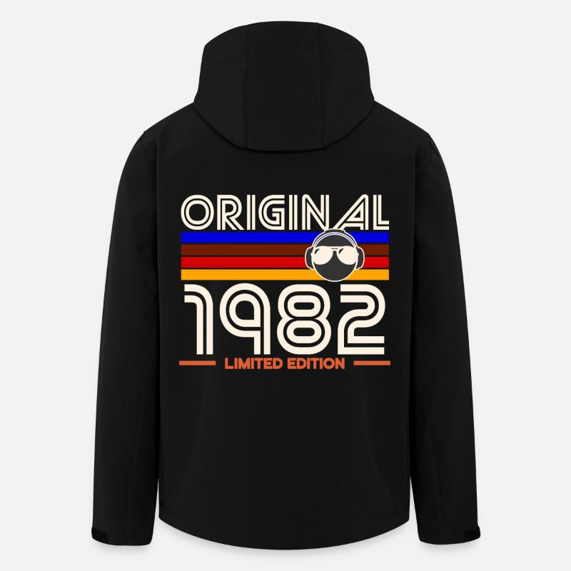 Original 1982 Édition Limitée - Veste softshell homme en polyester recyclé Stanley/Stella - noir