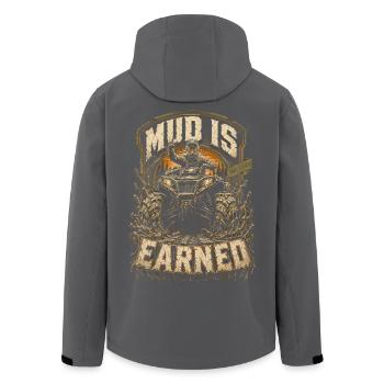 ATV Quad Fahren Quads Mud Is Earned - Recycelte Männer Softshell-Jacke von Stanley/Stella - Schwarz - Hinten - AI Model Male 185 light (185cm)