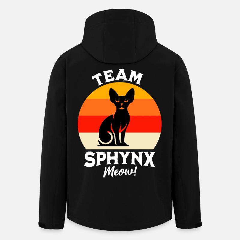Team Sphynxkatze - Recycelte Männer Softshell-Jacke von Stanley/Stella - Schwarz