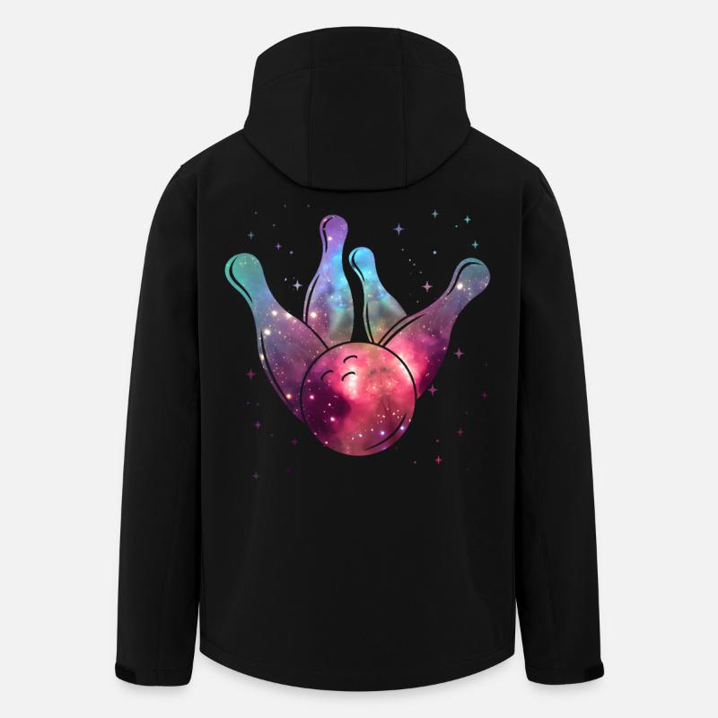 Bowler Kids Bowling Masculin Spatial - Veste softshell homme en polyester recyclé Stanley/Stella - noir