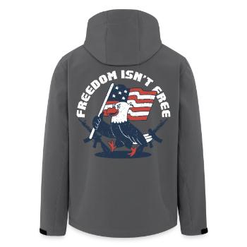 Veterans Day for Republicans - Men’s Recycled Softshell Jacket by Stanley/Stella - black - Back - AI Model Male 185 light (185cm)