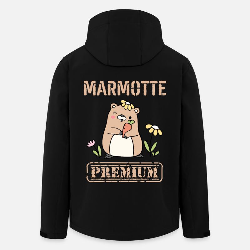 Marmotte Carotte Premium - Veste softshell homme en polyester recyclé Stanley/Stella - noir