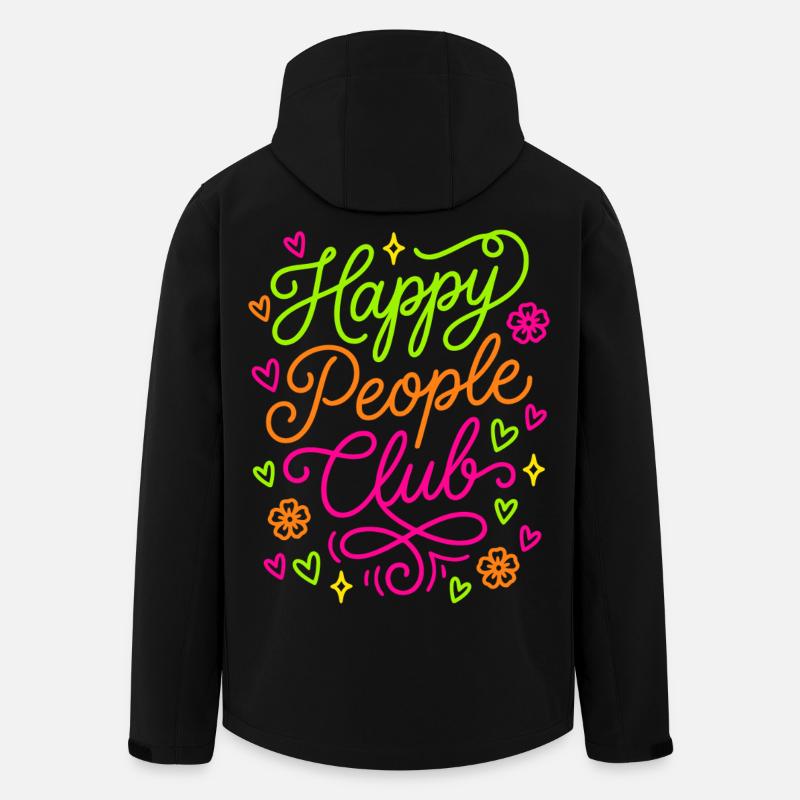 Club des Gens Heureux - Veste softshell homme en polyester recyclé Stanley/Stella - noir