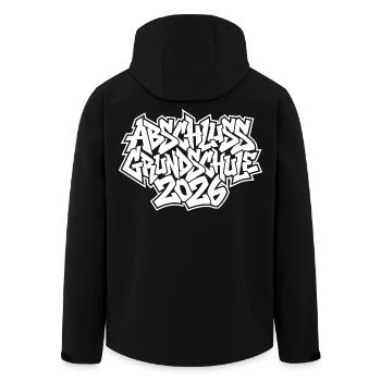 Graffiti de remise des diplômes de l’école primaire 2026 - Veste softshell homme en polyester recyclé Stanley/Stella - noir - Dos - AI Model Male 185 light (185cm)