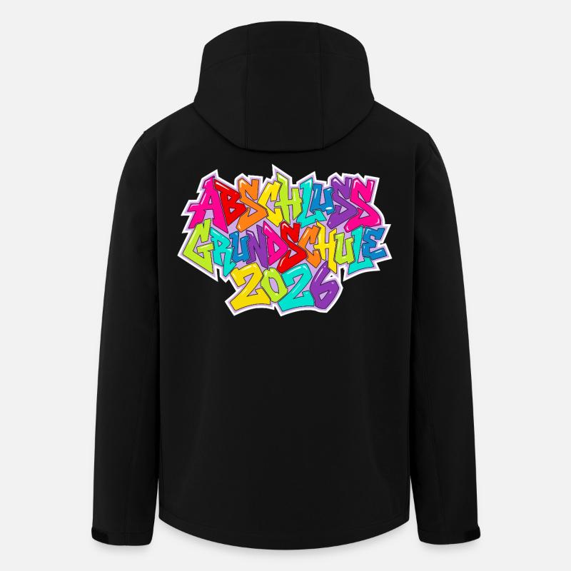 Grundschule Abschluss 2026 - Recycelte Männer Softshell-Jacke von Stanley/Stella - Schwarz