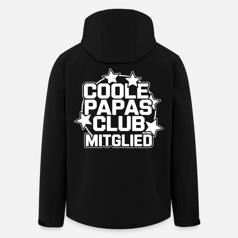 Membre du club Cool Dad - Veste softshell homme en polyester recyclé Stanley/Stella - noir