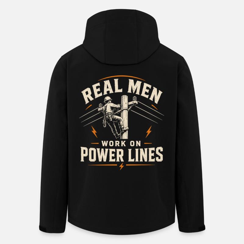 Elektriker Ingenieur Technik Kabel Design - Recycelte Männer Softshell-Jacke von Stanley/Stella - Schwarz