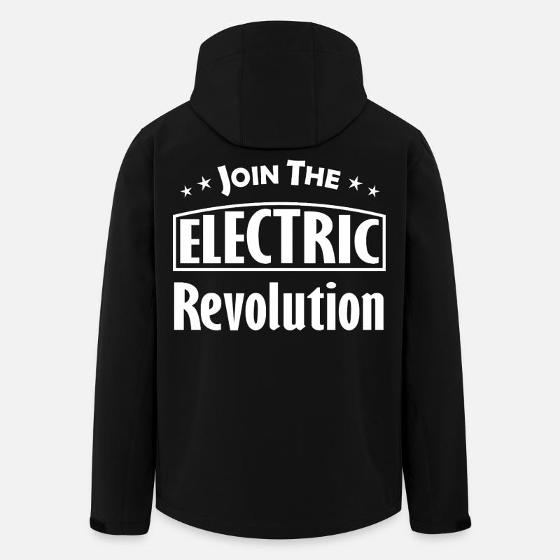 Electric Revolution Logo - Men’s Recycled Softshell Jacket by Stanley/Stella - black