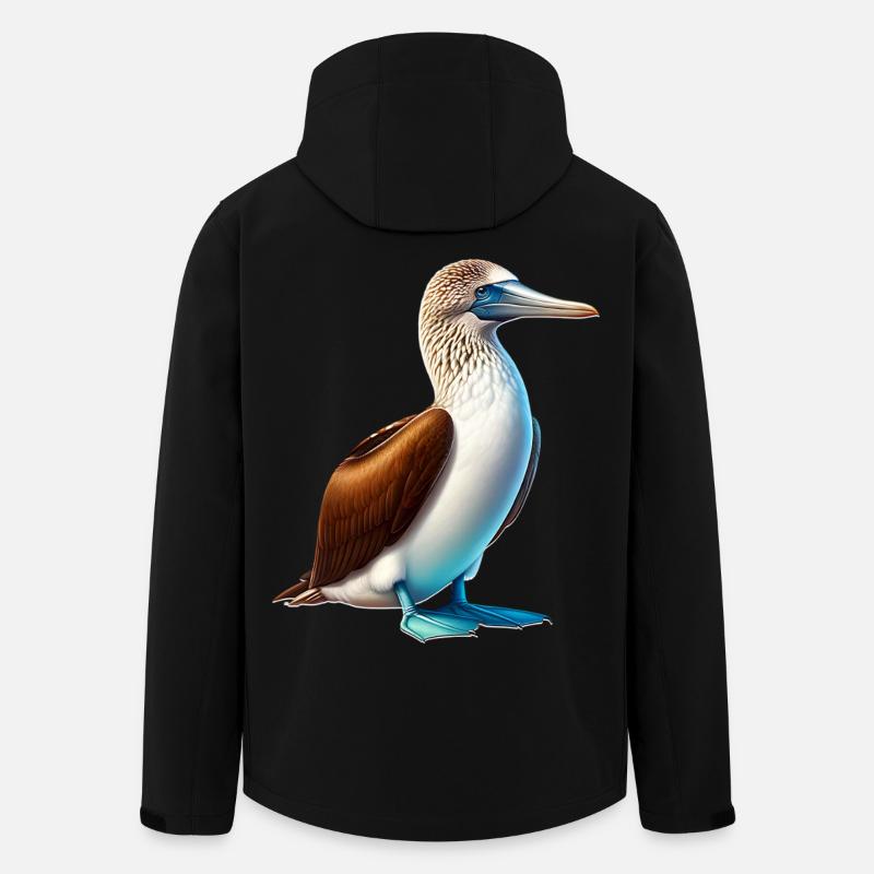 Blaufusstölpel - Recycelte Männer Softshell-Jacke von Stanley/Stella - Schwarz
