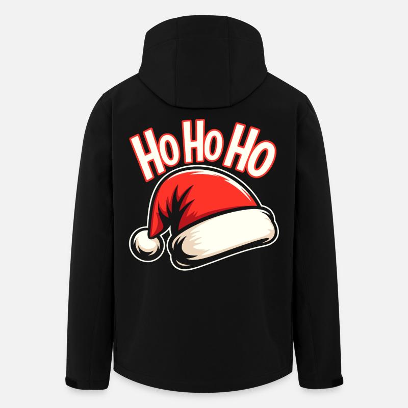 Xmas Santa Design - Recycelte Männer Softshell-Jacke von Stanley/Stella - Schwarz