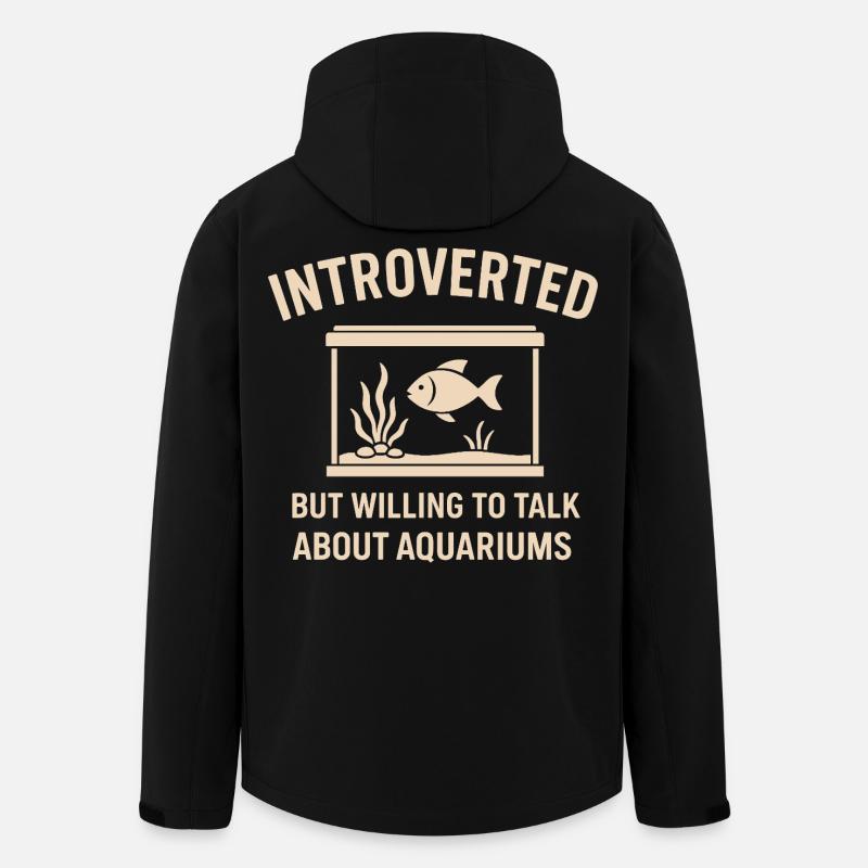 Aquarium Introvert Pisces Shirt - Men’s Recycled Softshell Jacket by Stanley/Stella - black
