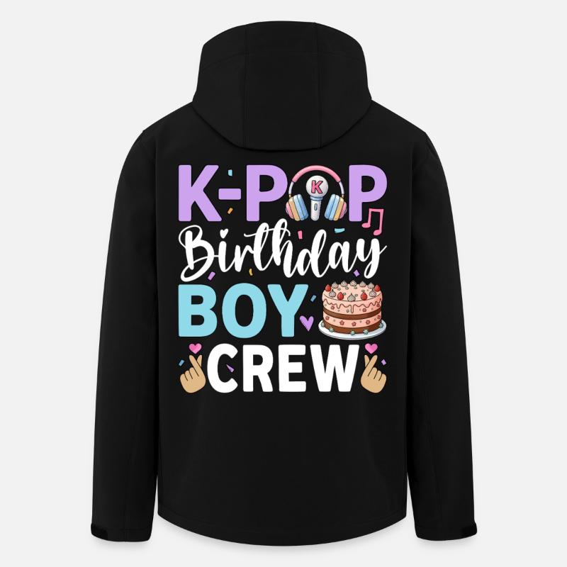 K-Pop Birthday Boy Crew - Men’s Recycled Softshell Jacket by Stanley/Stella - black