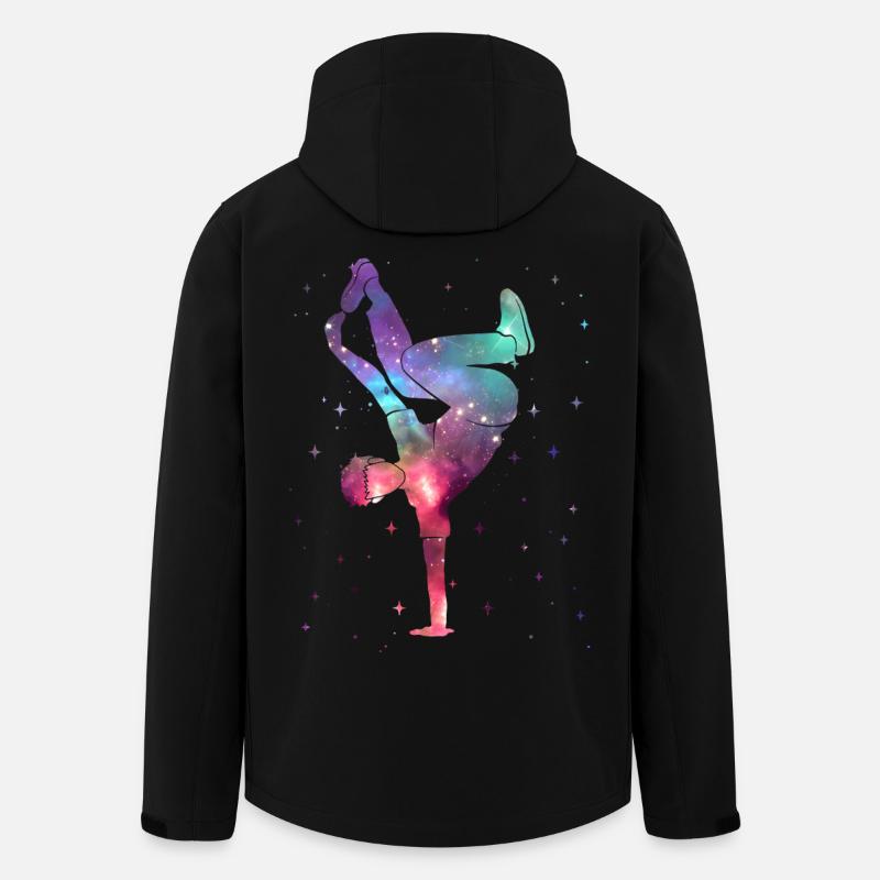 Breakdancing Breakdancer Weltraum Breakdance - Recycelte Männer Softshell-Jacke von Stanley/Stella - Schwarz