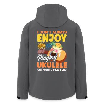 I Dont Always Enjoy Playing Ukulele Oh Wait Yes - Veste softshell homme en polyester recyclé Stanley/Stella - noir - Dos - AI Model Male 185 light (185cm)