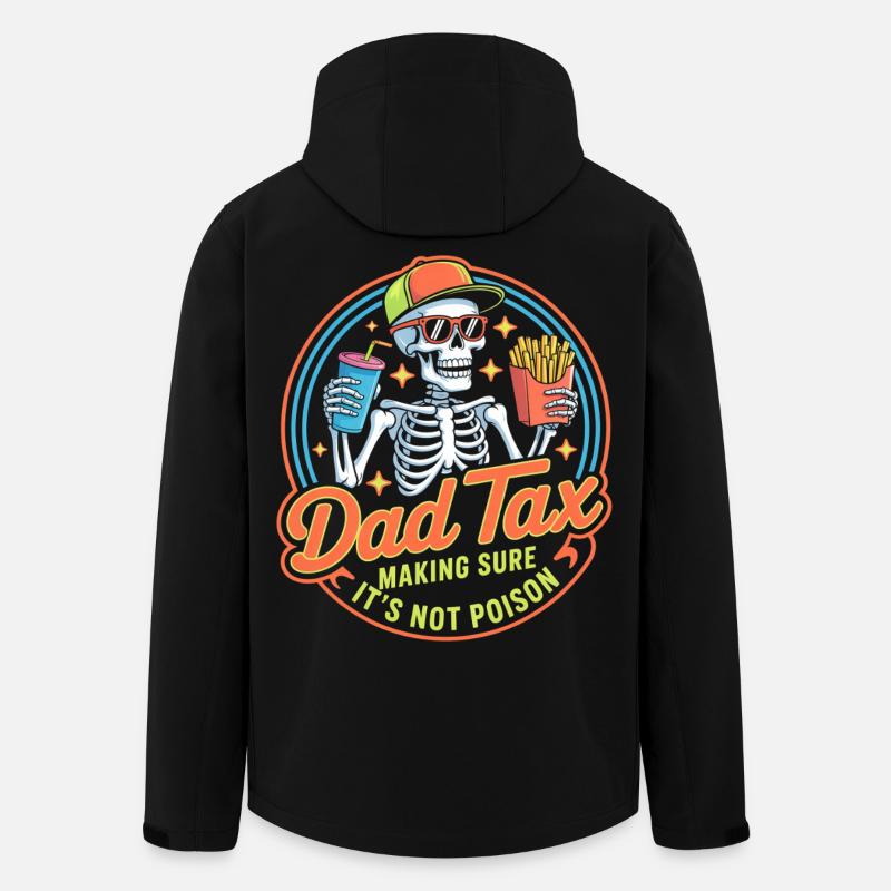 Dad Tax Skeleton Snacking Tee - Men’s Recycled Softshell Jacket by Stanley/Stella - black