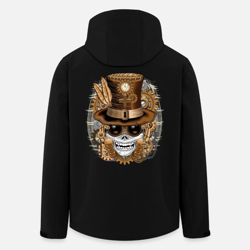Skull Steampunk Voodoo - Men’s Recycled Softshell Jacket by Stanley/Stella - black