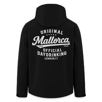 Malle 2026 Official Daydrinking Community 2026 - Recycelte Männer Softshell-Jacke von Stanley/Stella - Schwarz - Hinten - AI Model Male 185 light (185cm)