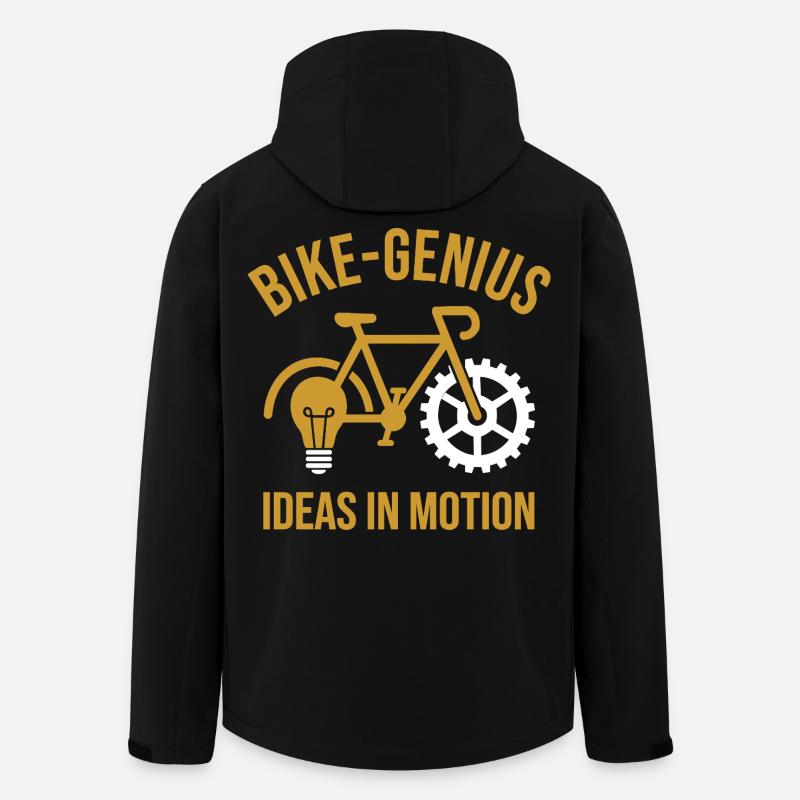 Vélo Idées en Mouvement - Veste softshell homme en polyester recyclé Stanley/Stella - noir