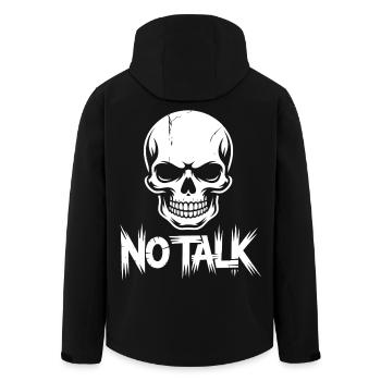Pas de parole, Crâne - Veste softshell homme en polyester recyclé Stanley/Stella - noir - Dos - AI Model Male 185 light (185cm)