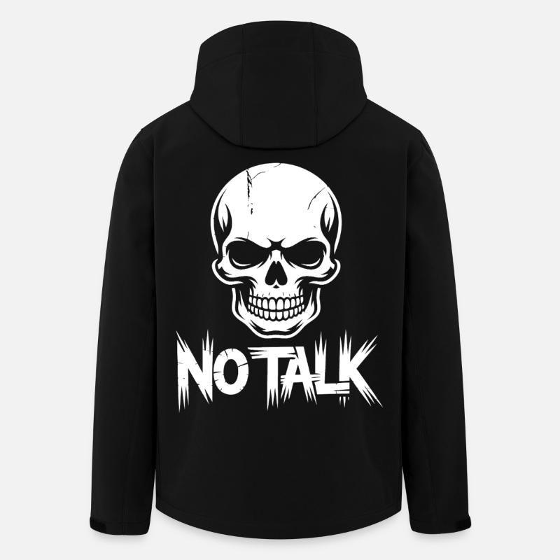 No talk Skull - Recycelte Männer Softshell-Jacke von Stanley/Stella - Schwarz