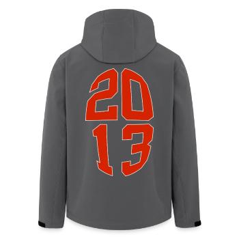 13 ANS 2013 13E ANNIVERSAIRE - Veste softshell homme en polyester recyclé Stanley/Stella - noir - Dos - AI Model Male 185 light (185cm)