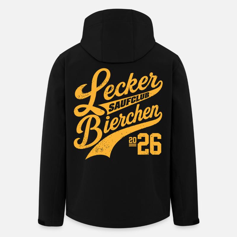 Lecker Bierchen Saufclub 2026 - Veste softshell homme en polyester recyclé Stanley/Stella - noir