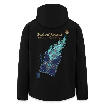 Prévisions du week-end : 100 de chances de déchirement du sac - Veste softshell homme en polyester recyclé Stanley/Stella - noir - Dos - AI Model Male 185 light (185cm)