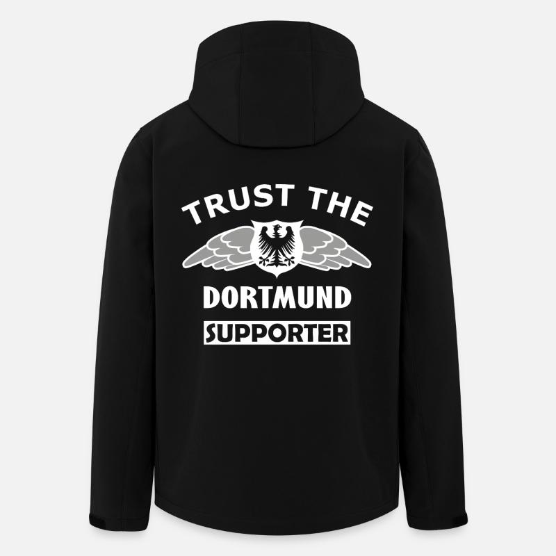 Flügelhelden Fanshirt Dortmund - Recycelte Männer Softshell-Jacke von Stanley/Stella - Schwarz
