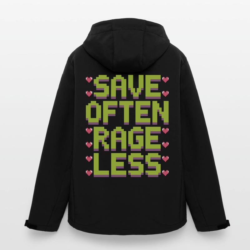 Game Developer Save Often Rage Less Web Developer Recycelte Männer Softshell-Jacke von Stanley/Stella
