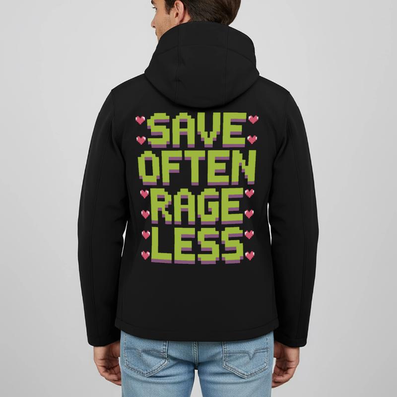 Game Developer Save Often Rage Less Web Developer Recycelte Männer Softshell-Jacke von Stanley/Stella
