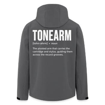 Anatomie du son : Définition du bras de lecture - Veste softshell homme en polyester recyclé Stanley/Stella - noir - Dos - AI Model Male 185 light (185cm)