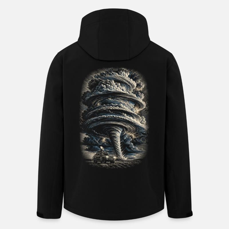 Sturmjäger Meteorologe - Recycelte Männer Softshell-Jacke von Stanley/Stella - Schwarz