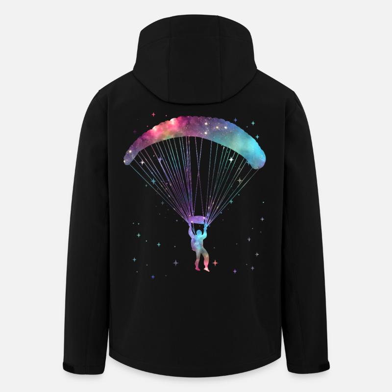 Parapente gleitschirmfliegen gleitschirm - Veste softshell homme en polyester recyclé Stanley/Stella - noir