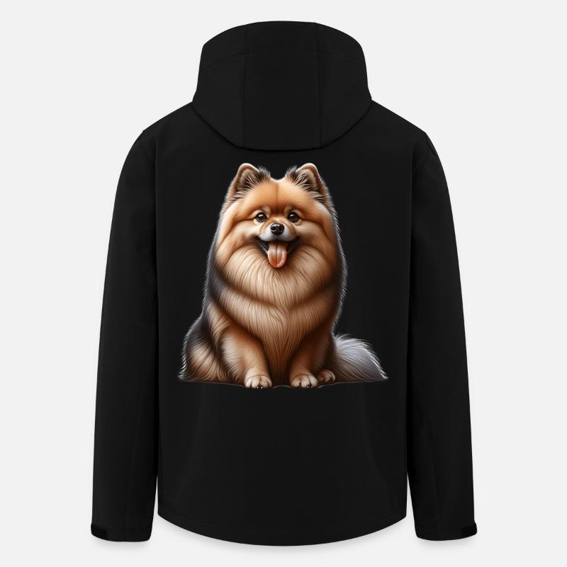 Spitz Zwergspitz German Spitz - Men’s Recycled Softshell Jacket by Stanley/Stella - black