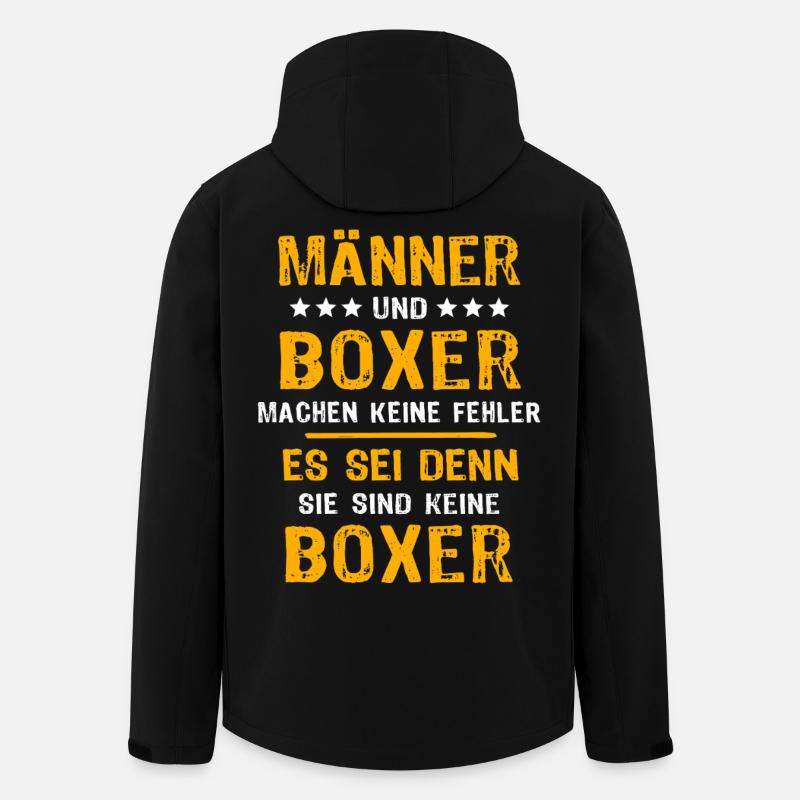 Boxer Boxen - Recycelte Männer Softshell-Jacke von Stanley/Stella - Schwarz