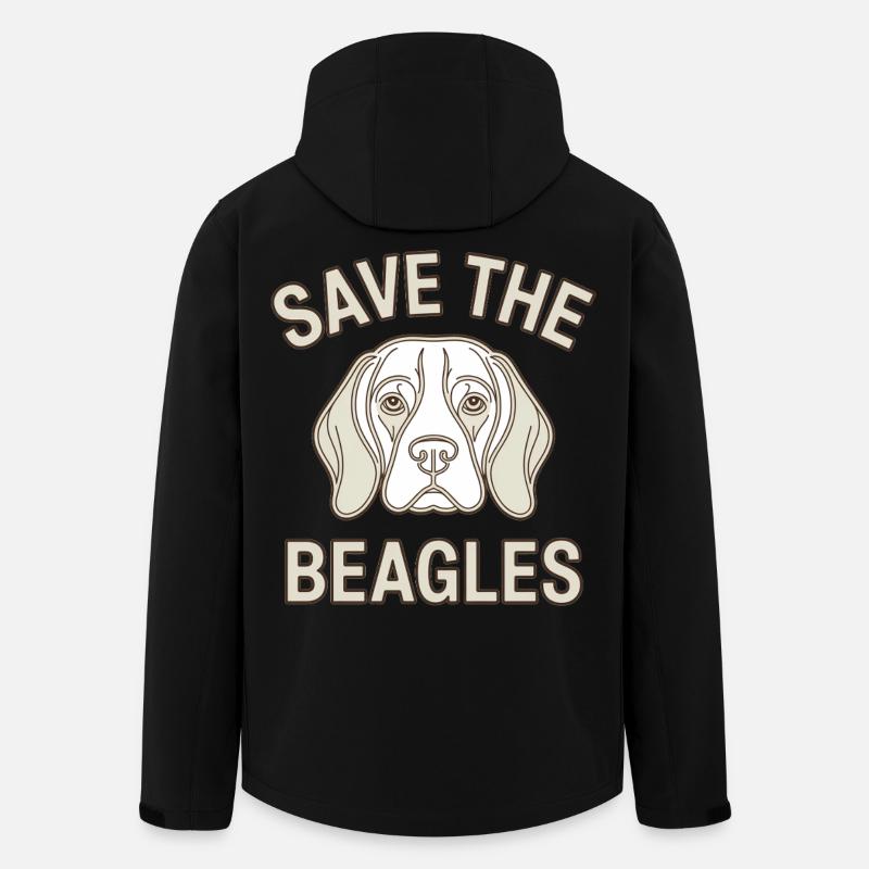 Sauvez les Beagle - Veste softshell homme en polyester recyclé Stanley/Stella - noir