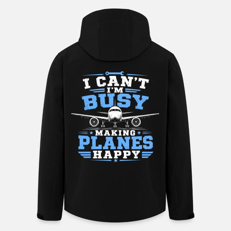 Luftfahrt Mechanik Flugzeug Techniker - Recycelte Männer Softshell-Jacke von Stanley/Stella - Schwarz