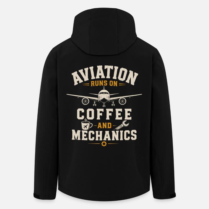 Luftfahrt Techniker Flugzeug Instandhaltung - Recycelte Männer Softshell-Jacke von Stanley/Stella - Schwarz