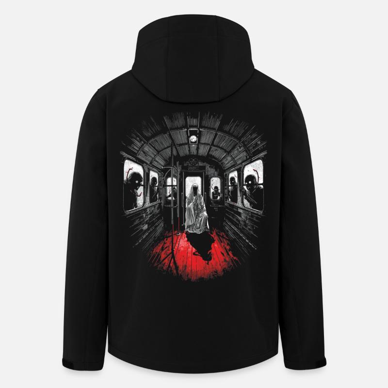 Midnight passenger – Ghost train - Men’s Recycled Softshell Jacket by Stanley/Stella - black