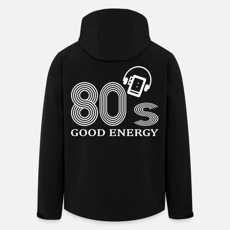 80er Jahre - Recycelte Männer Softshell-Jacke von Stanley/Stella - Schwarz