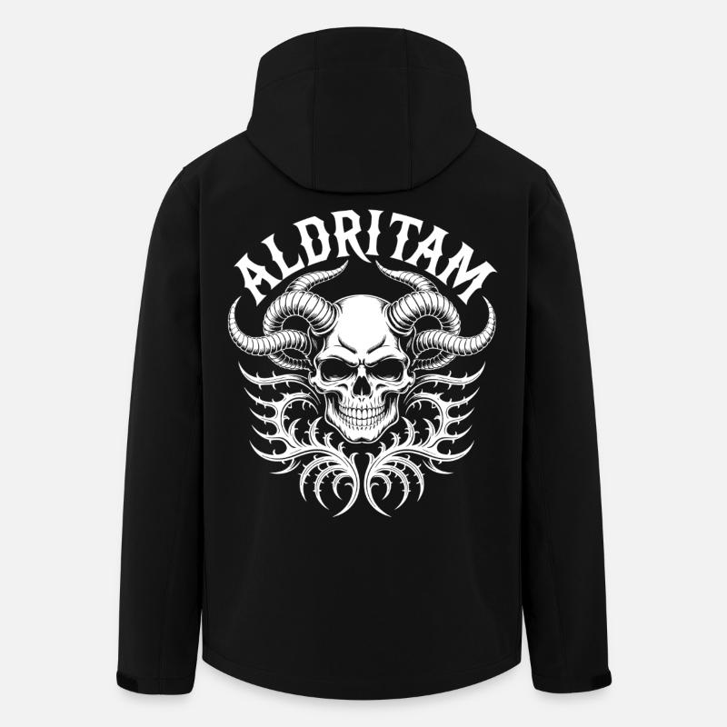 Eldritch Skull Tentakel - Recycelte Männer Softshell-Jacke von Stanley/Stella - Schwarz