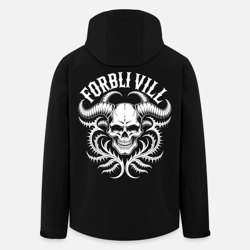Gorblin Villa Schädel - Recycelte Männer Softshell-Jacke von Stanley/Stella - Schwarz