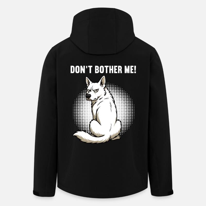 Don't Bother Me White Shepherd - Men’s Recycled Softshell Jacket by Stanley/Stella - black