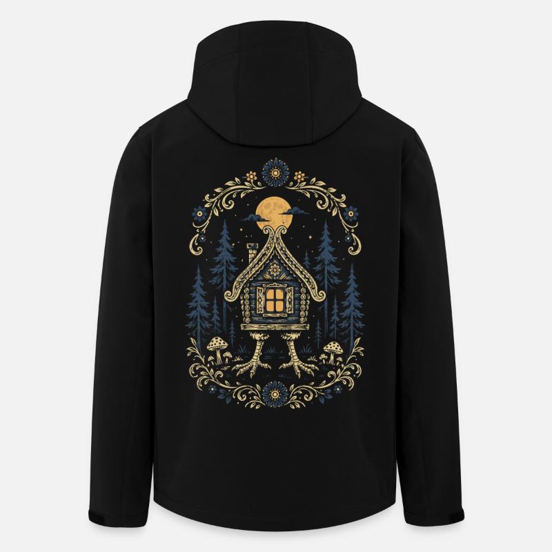 Baba Yaga Hütte - Recycelte Männer Softshell-Jacke von Stanley/Stella - Schwarz