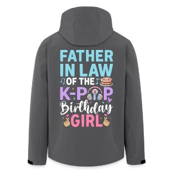 Father in Law of The K-Pop Birthday Girl - Men’s Recycled Softshell Jacket by Stanley/Stella - black - Back - AI Model Male 185 light (185cm)